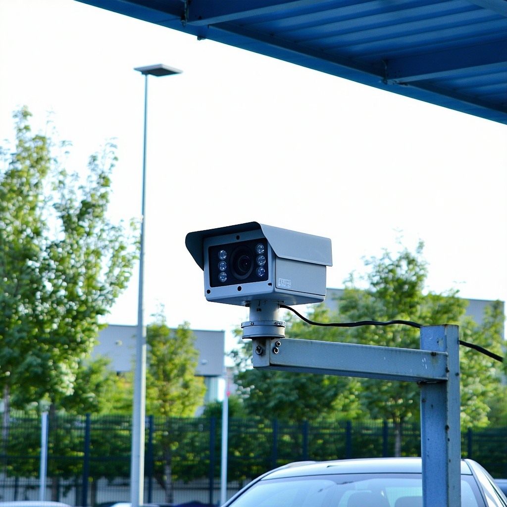 Parking camera for plate recognition